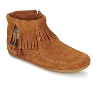 Minnetonka Stivaletti CONCHO FEATHER SIDE ZIP BOOT in Marrone 39