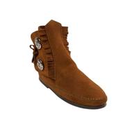 Minnetonka Stivali da uomo con suola morbida e suola rigida, Marrone - Suola rigida, 41 EU