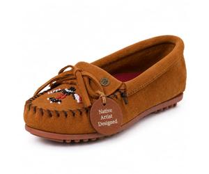 Minnetonka Thunderbird Animikii - Slip On da donna, Marrone, 37 EU