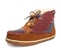 Minnetonka Torrey - Pantofole da donna in camoscio per interni ed esterni, Marrone, multicolore., 37.5 EU