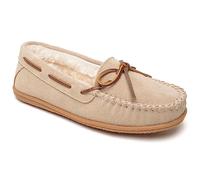 Minnetonka Women's Camp Tie Moc, Stone, 9 M