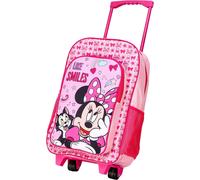 Minni Trolley Custodia Piegabile Deluxe Ruote Ragazze Rosa Valigia Cabin Borsa