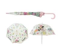 SRV Hub Ombrello per bambini in PVC per ragazze e ragazzi, antivento, 8 pannelli con personaggi dei cartoni animati, ombrello classico, ombrello Brolly per bambini dai 3 anni in su, trasparente,