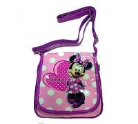 MINNIE borsa tracolla regolabile 2 tasche con strappo estensibile lucida