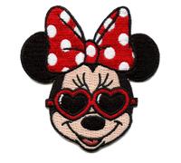 Minnie Con Fiocco E Cuore Occhiali Disney Ferro Su Toppa