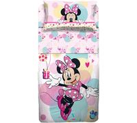 Minnie Copriletto- Lenzuolo Sopra+Sotto con angoli+ Federa Letto Singolo