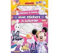 Minnie et Daisy avec stickers à colorier