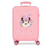 Joumma Disney Minnie Happy To Be Me Valigia da Cabina Rosa 38 x 55 x 20 cm Rigida ABS Chiusura a combinazione laterale 35 L 2,5 kg 4 ruote doppie