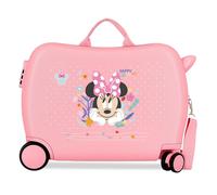 Minnie Happy To Be Me Trolley Cavalcabile Abs 50 cm 4 Ruote Rosa