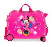 Minnie Heart Trolley da Viaggio Cavalcabile Abs 4 Ruote