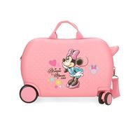 Minnie Imagine Trolley Cavalcabile Abs 4 Ruote 45 Cm Rosa