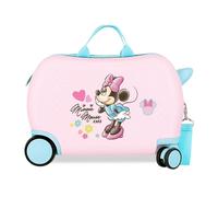 Minnie Imagine Trolley Da Viaggio Cavalcabile Abs 4 Ruote Rosa