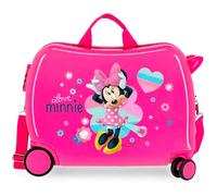 Minnie Love Rosa Trolley Da Viaggio Cavalcabile 4 Ruote