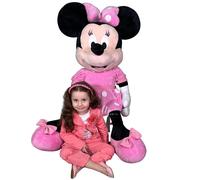 Minnie Mouse 130cm Gigante Peluche Originale Disney Simba Modello Classico Rosa