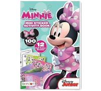 Minnie Mouse Adesivi Pad 100+ | Minnie Mouse Sticker Activity Booklet 12,7 x 17,8 cm | Libri da colorare Minnie Mouse | Oltre 100+ adesivi | Bomboniere Disney Sticker | 12,7 x 17,8 cm | Licenza