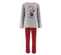 Minnie Mouse Bambina Pigiama Lungo (Grigio Chiaro,6 Anni)