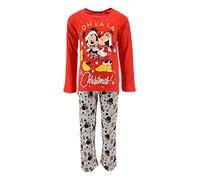 Minnie Mouse Bambina Pigiama Lungo (Rosso,6 Anni)
