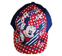 Minnie Mouse Berretto Con Visiera Bambina, Pois (Blu, 54 Centimetri)