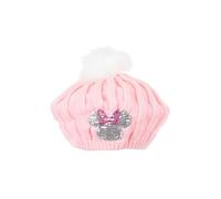 Minnie Mouse - Berretto per bambini, idea regalo per ragazze, berretto con pompon, Colore: rosa., 52