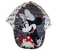 Minnie Mouse cap Base cap Cappello da Sole con Motivo Minnie con Fiocco, Onde e Ancora per Bambini, Ragazze e Ragazzi (50, Bianco)