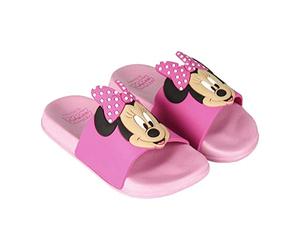 Minnie Mouse - Ciabatte da bagno per ragazza, infradito blu chiaro, super morbide, leggere, Colore: rosa., 26/27 EU