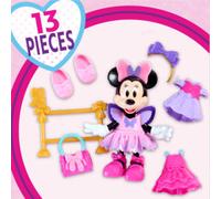 Minnie mouse fabulous fashion doll ballerina - bambola con accessori 13 pezzi