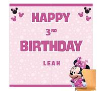 Minnie Mouse Forever - Set di 8 fogli di carta personalizzabili per feste, 165 x 165 cm, colore: rosa