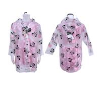Minnie Mouse Giacca Parapioggia Impermeabile 3-8anni Mantella Trasparente Poncho