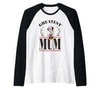 Minnie Mouse Greatest Mum Festa della mamma Maglia con Maniche Raglan