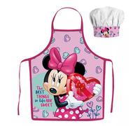 ♥ Minnie Mouse Grembiule Da Cucina Per Bambini Set 2 Pezzi M-38468☆