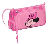 MINNIE MOUSE LOVING - Astuccio con tasca pieghevole vuota, astuccio per bambini, ideale per bambini in età scolastica, comodo e versatile, qualità e resistenza, 20 x 8,5 x 11 cm, colore rosa, Rosa,