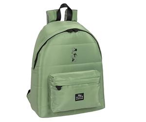 MINNIE MOUSE Mint Shadow - Day Pack per bambini, alta qualità, massima resistenza, comoda e versatile, 33 x 15 x 42 cm, colore verde militare, Verde militare, Estándar, Casual