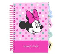 MINNIE MOUSE MINTY - Blocco note A5, quaderni, ideale per bambini in età scolastica, comodo e versatile, qualità e resistenza, 14,8 x 21 cm