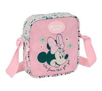 MINNIE MOUSE MINTY - Borsa a tracolla piccola, borsa per bambini, ideale per bambini dai 5 ai 14 anni, comoda e versatile, qualità e resistenza, 16 x 4 x 18 cm