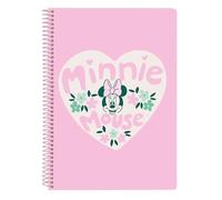 MINNIE MOUSE MINTY - Taccuino 80 fogli A5, copertina rigida, ideale per bambini di diverse età, comodo e versatile, qualità e resistenza, 15,5 x 22 cm
