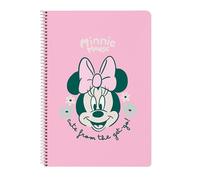 MINNIE MOUSE MINTY - Taccuino 80 fogli, copertina rigida, ideale per bambini di diverse età, comodo e versatile, qualità e resistenza, 21,5 x 31 cm