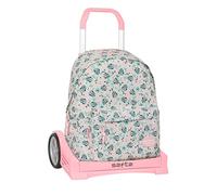 MINNIE MOUSE MINTY - Zaino scuola 775, schienale ergonomico, con carrello Safta Evolution, ideale per bambini di diverse età, comodo e versatile, qualità e resistenza, 31 x 13 x 43 cm