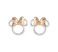 Minnie Mouse Orecchini in argento e oro rosa E901880TL, Misura unica, Argento sterling