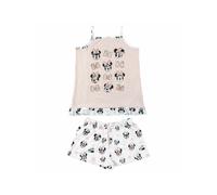 Minnie Mouse Pigiama Completo Bimba Estate Estivo Cotone Rosa Originale Disney