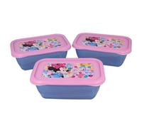 Minnie Mouse, Set di 3 contenitori ermetici per alimenti da 540 ml senza BPA