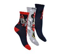 Minnie Mouse Set di calzini 3 pezzi Calze per bambini, motivo 2, 31 cm-34 cm