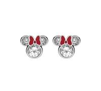 Minnie Mouse Stone Set Orecchini in argento e rosso E902851RZWL