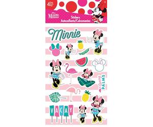 Minnie Mouse tropicale - Adesivo standard - 4 fogli