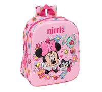 MINNIE MOUSE - Zaino per asilo 3D, facile da pulire, ideale per bambini di diverse età, comodo e versatile, qualità e resistenza, 22 x 10 x 27 cm