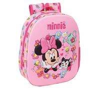 MINNIE MOUSE - Zaino scolastico, con design 3D, ideale per bambini di diverse età, comodo e versatile, qualità e resistenza, 27 x 10 x 33 cm