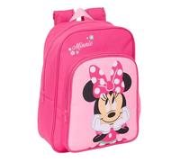 MINNIE MOUSE - Zaino scolastico per bambini, con motivo animato, ideale per bambini in età scolare, comodo e versatile, qualità e resistenza, 26 x 11 x 34 cm