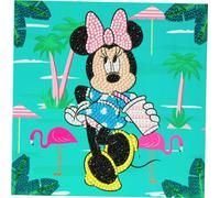 Minnie on Holiday 18x18cm Crystal Art Card NUOVO