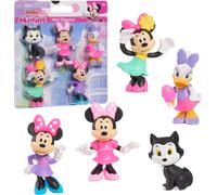 MINNIE PAPERINA FIGARO Figure BOX 5 Personaggi 6cm Originali DISNEY Ufficiali