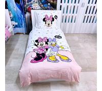 Minnie Paperina Set 2 pezzi Letto Singolo Copripiumino Federa Cotone Reversibile