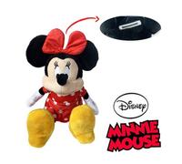 MINNIE PELUCHE DISNEY 25 CM SALVADANAIO ORIGINALE COLORE ROSSO